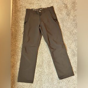 Men’s Drake Waterfowl Tech Stretch Pants Sz 34 Brown